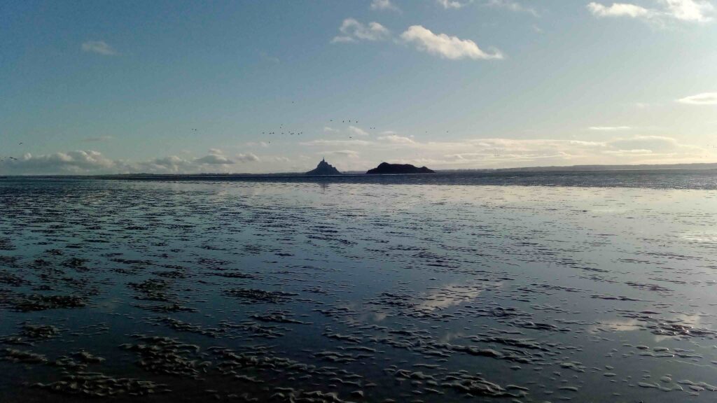 L'hiver dans la Baie du Mont Saint Michel.